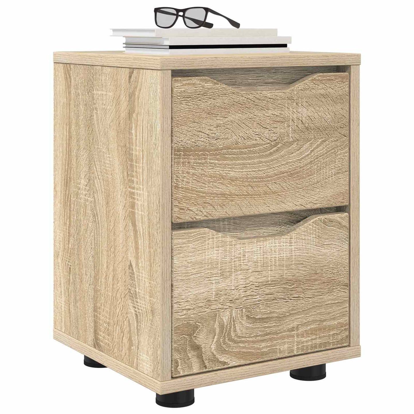 Nachtkastje Sonoma Eiken 30,5 x 30 x 43 cm Bewerkt hout is nu te koop bij PeponiXL, paradijselijk wonen!