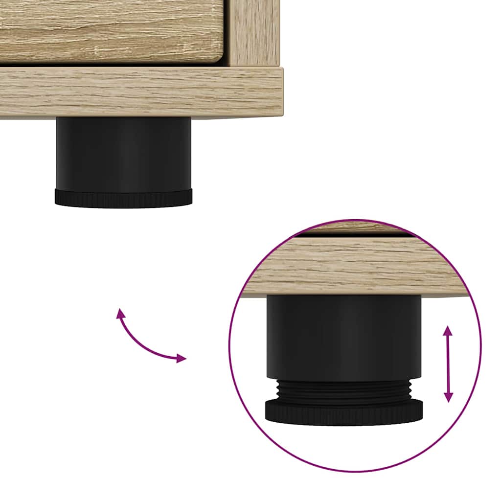 Nachtkastjes 2 pcs Sonoma Eiken 30,5 x 30 x 43 cm Bewerkt hout is nu te koop bij PeponiXL, paradijselijk wonen!