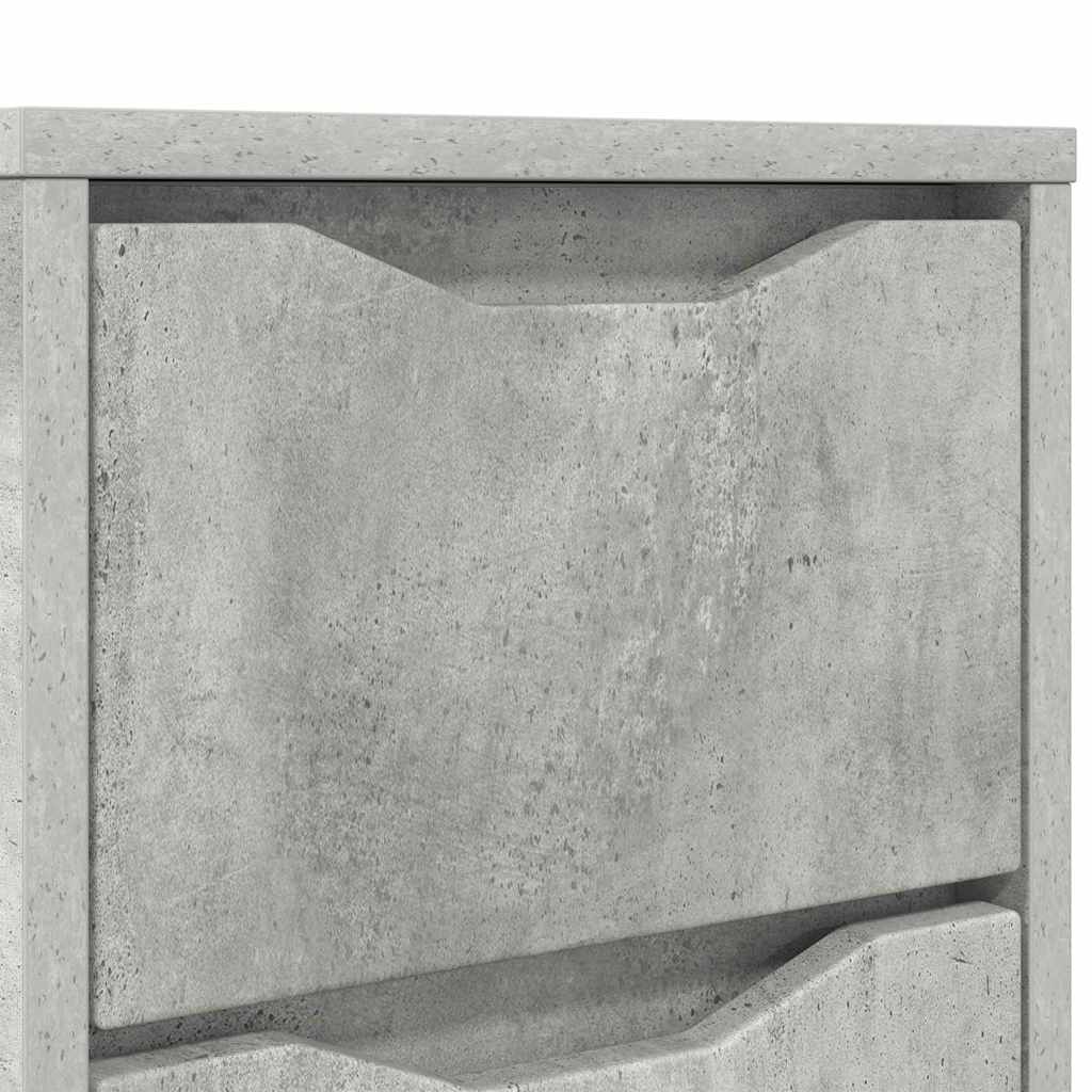 Nachtkastjes 2 pcs Beton Grijs 30,5 x 30 x 43 cm Bewerkt hout is nu te koop bij PeponiXL, paradijselijk wonen!
