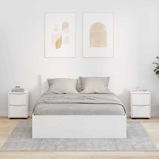 Nachtkastjes 2 pcs Hoogglans wit 30,5 x 30 x 43 cm Bewerkt hout is nu te koop bij PeponiXL, paradijselijk wonen!