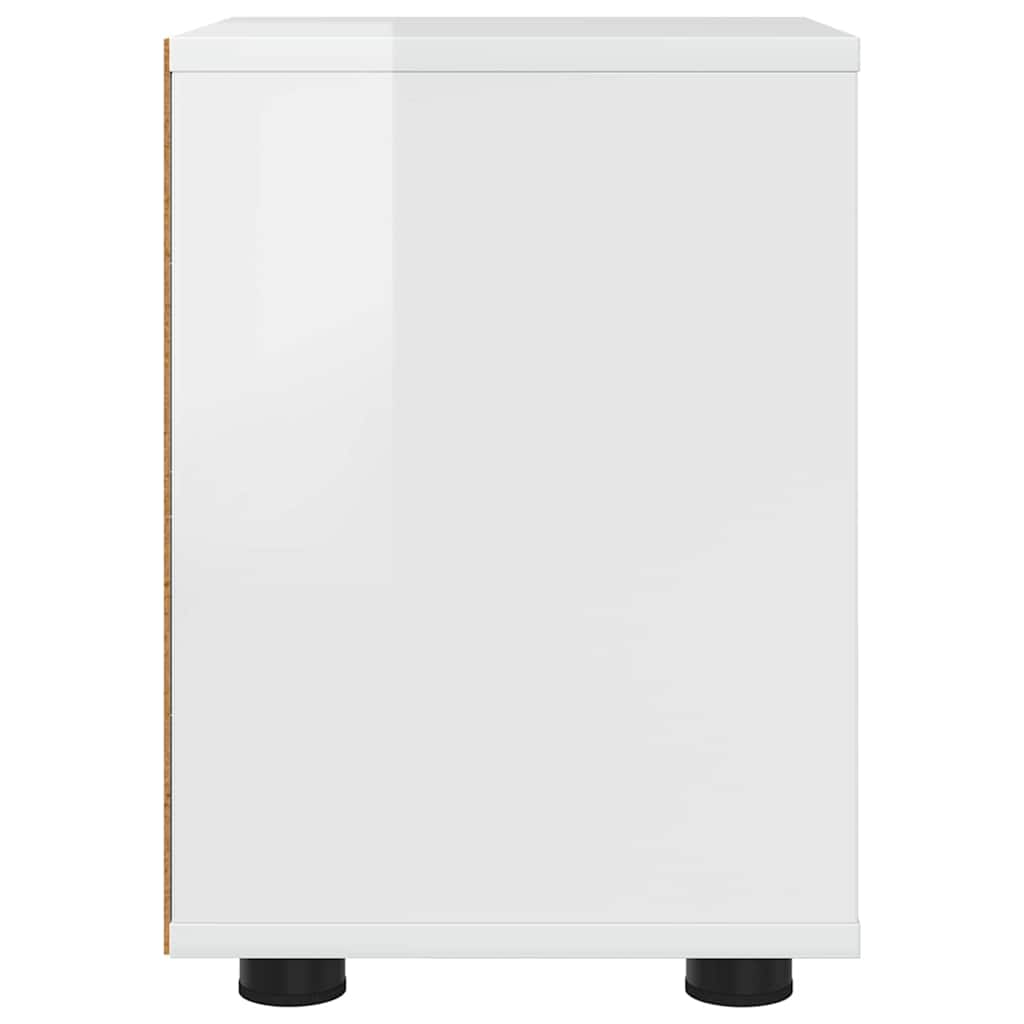 Nachtkastjes 2 pcs Hoogglans wit 30,5 x 30 x 43 cm Bewerkt hout is nu te koop bij PeponiXL, paradijselijk wonen!