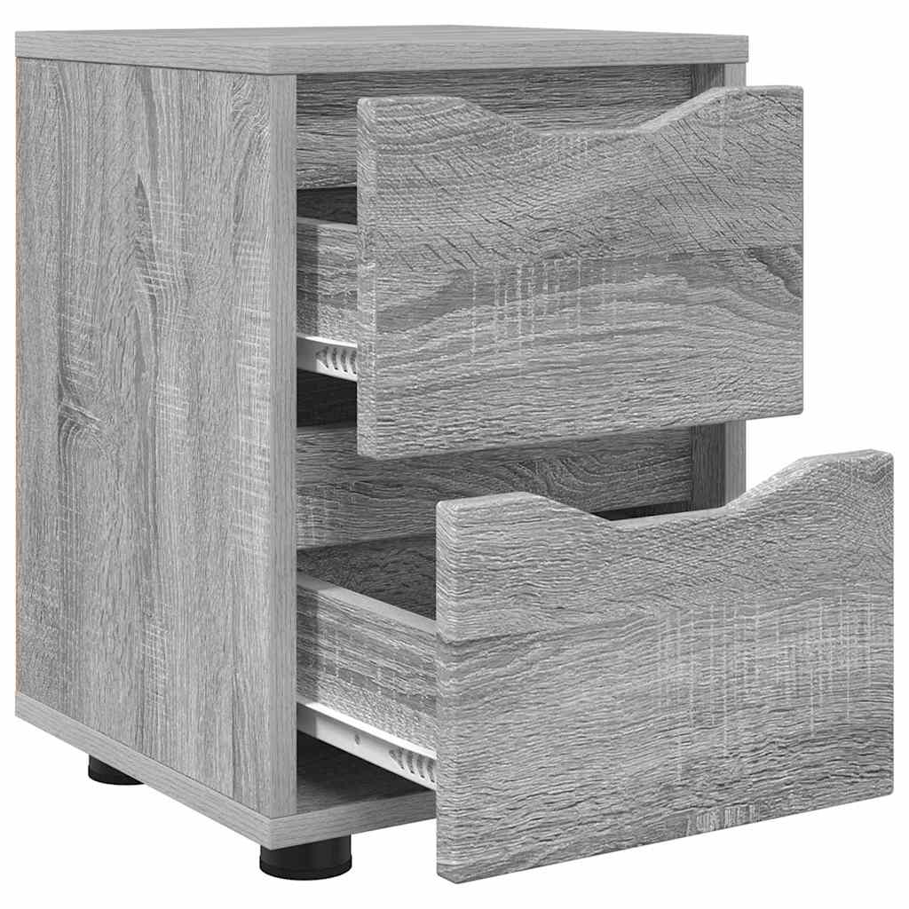 Nachtkastjes 2 pcs Grijs Sonoma 30,5 x 30 x 43 cm Bewerkt hout is nu te koop bij PeponiXL, paradijselijk wonen!