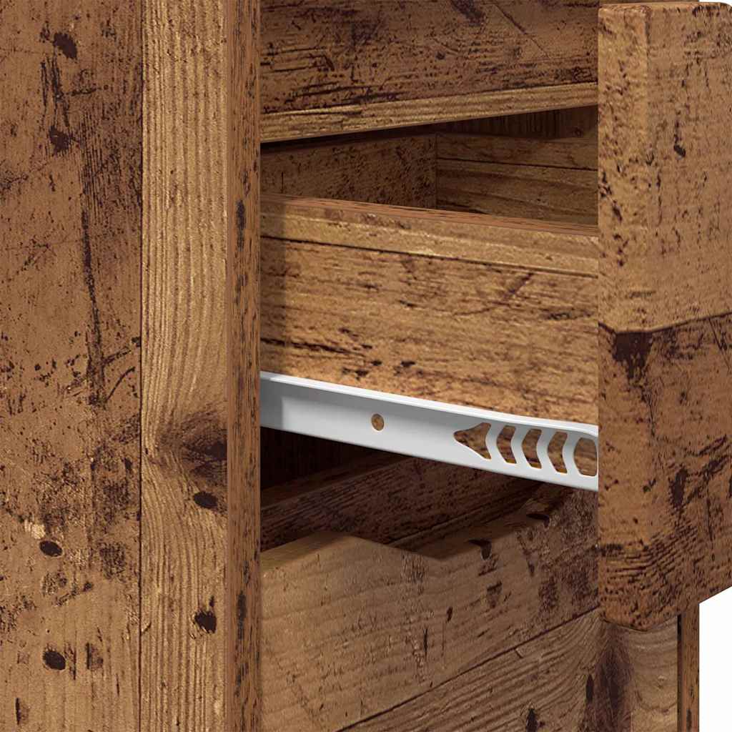 Nachtkastjes 2 pcs Oud Hout 30,5 x 30 x 43 cm Bewerkt hout is nu te koop bij PeponiXL, paradijselijk wonen!