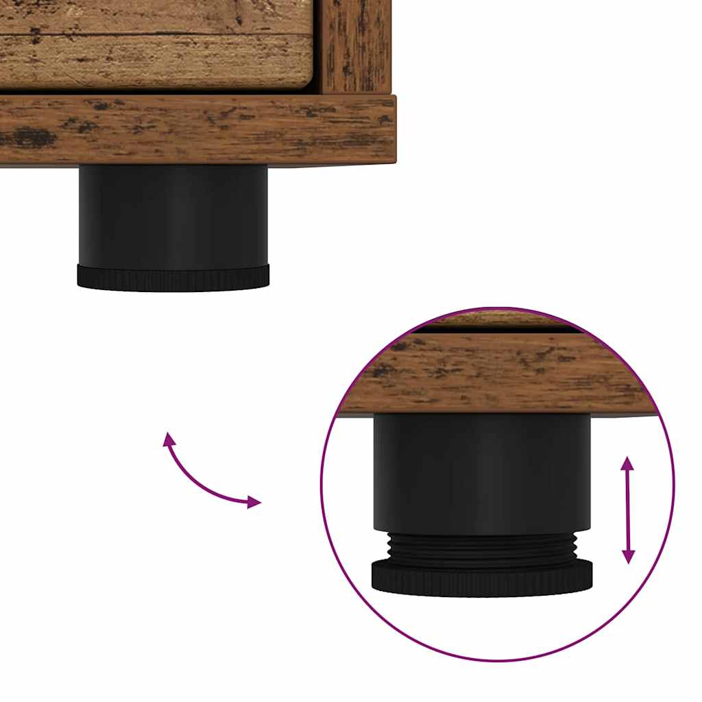 Nachtkastjes 2 pcs Oud Hout 30,5 x 30 x 43 cm Bewerkt hout is nu te koop bij PeponiXL, paradijselijk wonen!