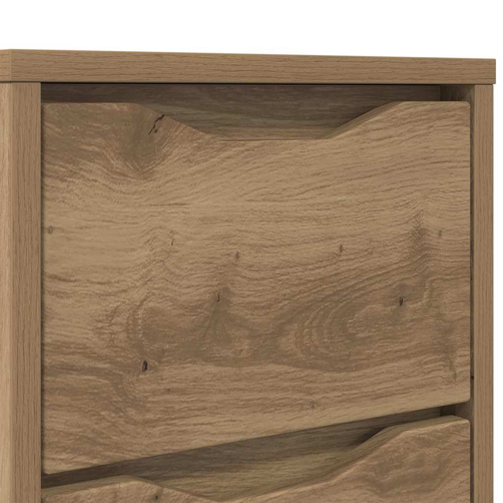 Nachtkastje Artisan Eiken 30,5 x 30 x 43 cm Bewerkt hout is nu te koop bij PeponiXL, paradijselijk wonen!