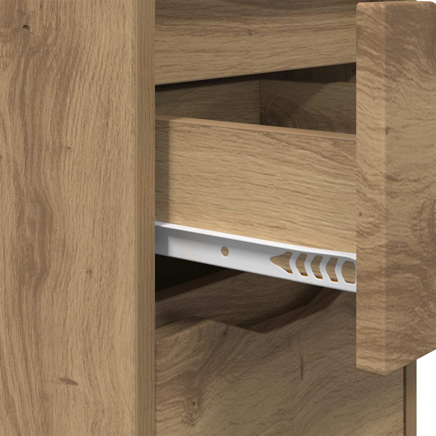 Nachtkastje Artisan Eiken 30,5 x 30 x 43 cm Bewerkt hout is nu te koop bij PeponiXL, paradijselijk wonen!
