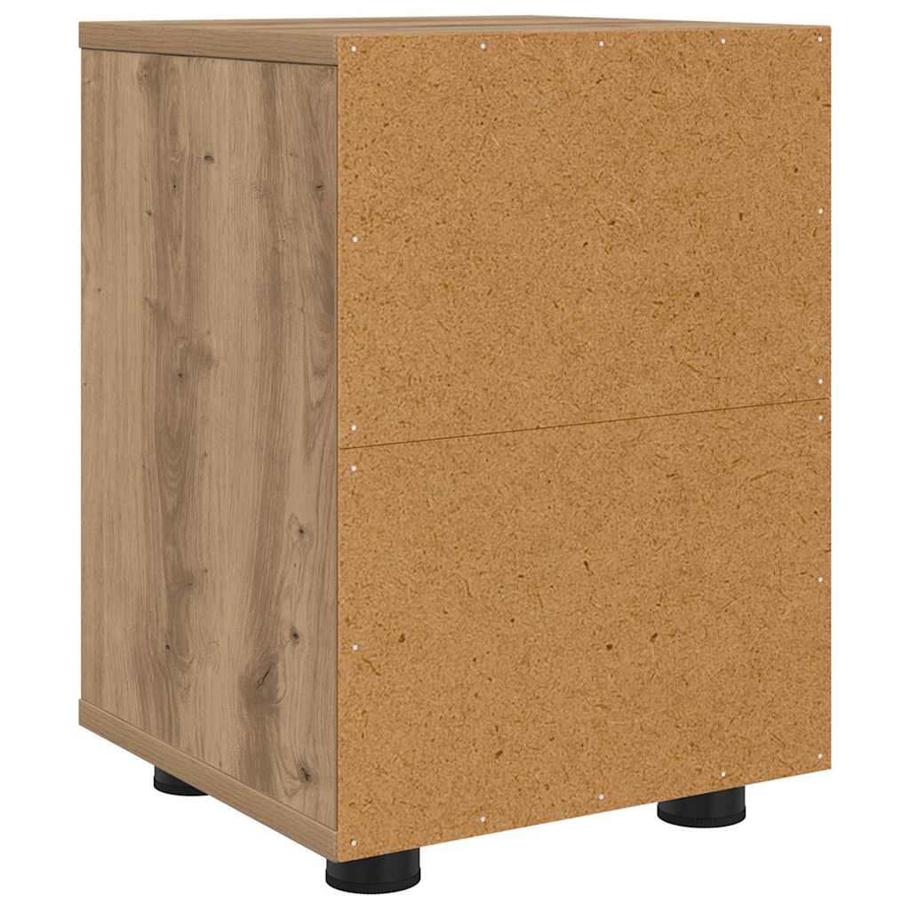 Nachtkastjes 2 pcs Artisan Eiken 30,5 x 30 x 43 cm Bewerkt hout is nu te koop bij PeponiXL, paradijselijk wonen!