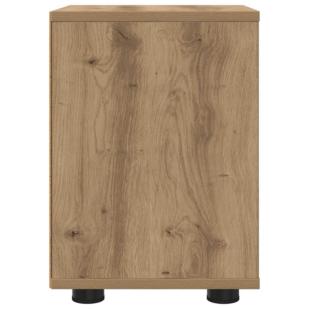 Nachtkastjes 2 pcs Artisan Eiken 30,5 x 30 x 43 cm Bewerkt hout is nu te koop bij PeponiXL, paradijselijk wonen!