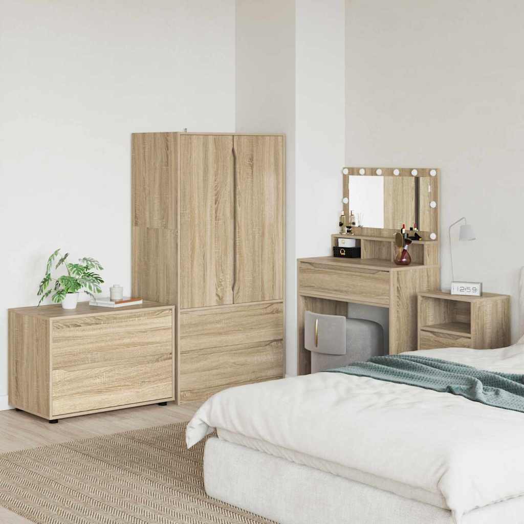 Opbergkast Sonoma Eiken 80 x 48 x 57 cm Bewerkt hout is nu te koop bij PeponiXL, paradijselijk wonen!
