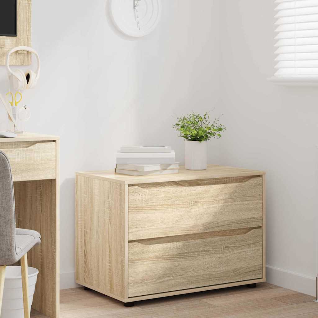Opbergkast Sonoma Eiken 80 x 48 x 57 cm Bewerkt hout is nu te koop bij PeponiXL, paradijselijk wonen!