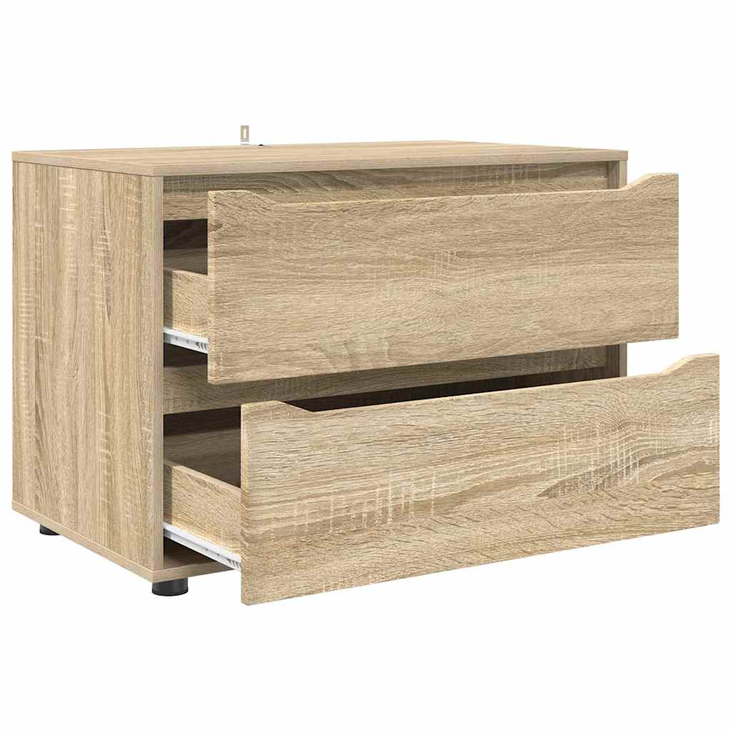 Opbergkast Sonoma Eiken 80 x 48 x 57 cm Bewerkt hout is nu te koop bij PeponiXL, paradijselijk wonen!