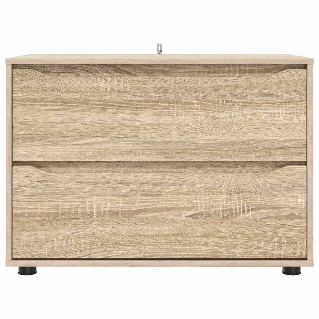 Opbergkast Sonoma Eiken 80 x 48 x 57 cm Bewerkt hout is nu te koop bij PeponiXL, paradijselijk wonen!