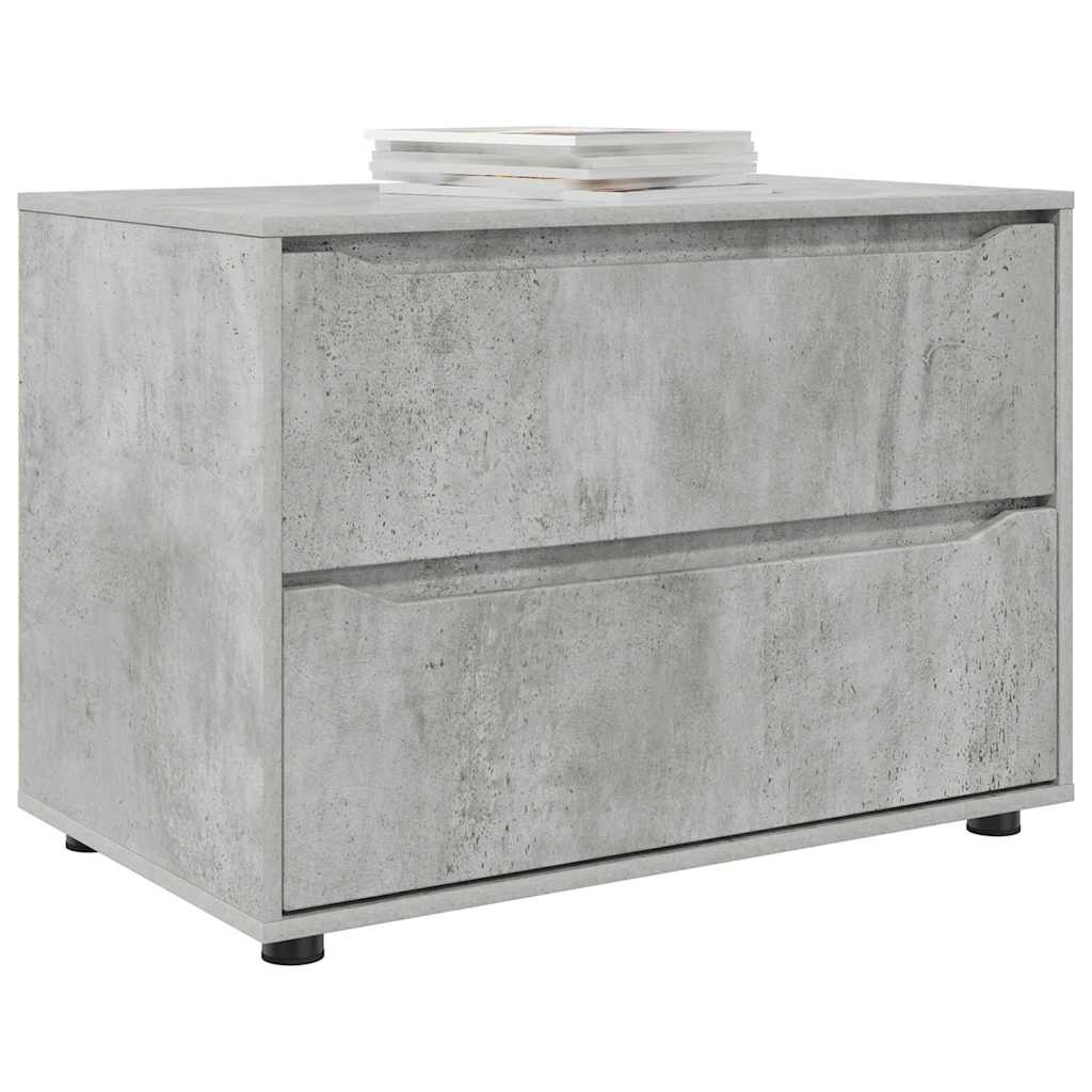 Opbergkast Beton Grijs 80 x 48 x 57 cm Bewerkt hout is nu te koop bij PeponiXL, paradijselijk wonen!