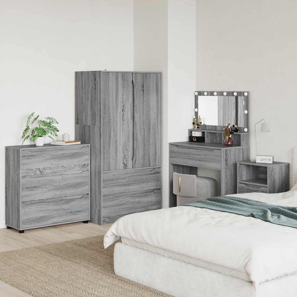Opbergkast Grijs Sonoma 80 x 48 x 57 cm Bewerkt hout is nu te koop bij PeponiXL, paradijselijk wonen!