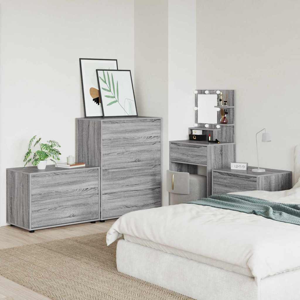 Opbergkast Grijs Sonoma 80 x 48 x 57 cm Bewerkt hout is nu te koop bij PeponiXL, paradijselijk wonen!