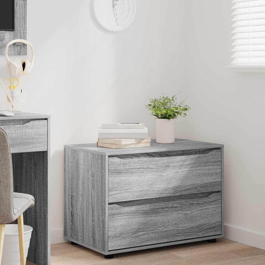 Opbergkast Grijs Sonoma 80 x 48 x 57 cm Bewerkt hout is nu te koop bij PeponiXL, paradijselijk wonen!