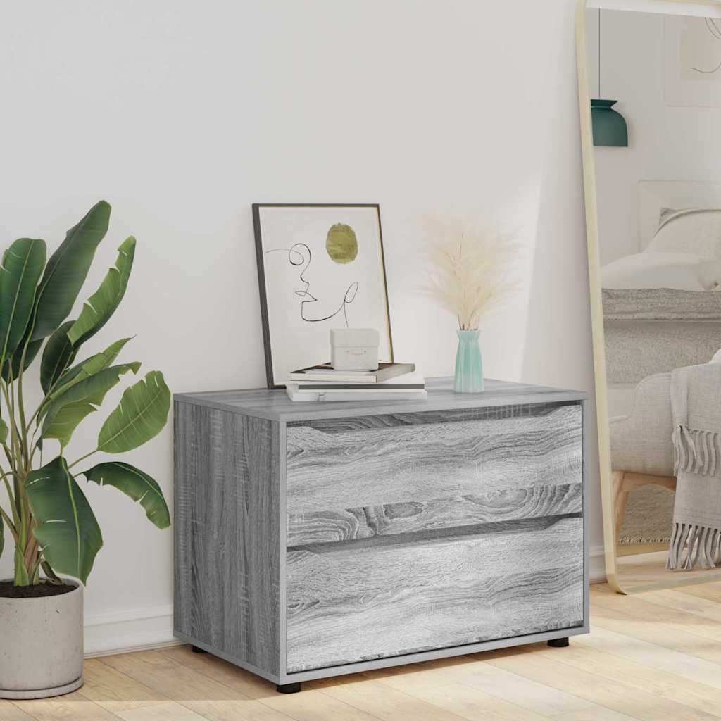 Opbergkast Grijs Sonoma 80 x 48 x 57 cm Bewerkt hout is nu te koop bij PeponiXL, paradijselijk wonen!