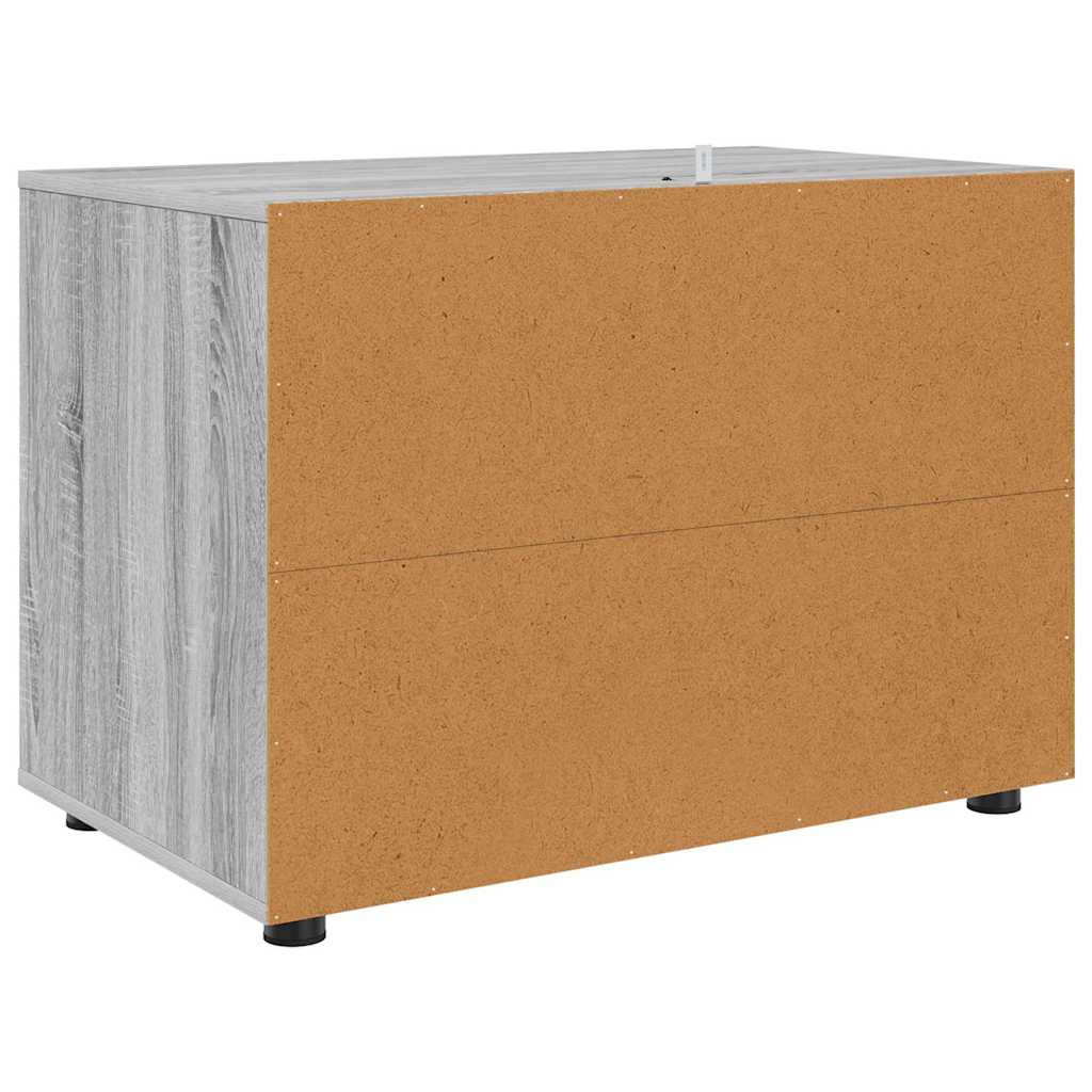 Opbergkast Grijs Sonoma 80 x 48 x 57 cm Bewerkt hout is nu te koop bij PeponiXL, paradijselijk wonen!
