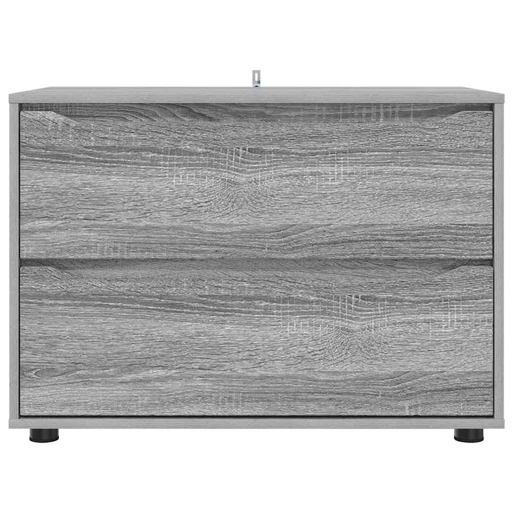 Opbergkast Grijs Sonoma 80 x 48 x 57 cm Bewerkt hout is nu te koop bij PeponiXL, paradijselijk wonen!
