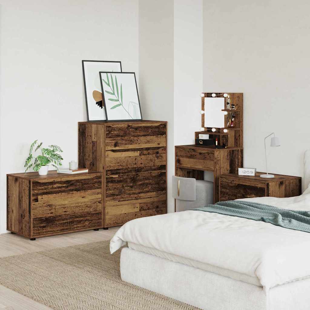 Opbergkast Oud Hout 80 x 48 x 57 cm Bewerkt hout is nu te koop bij PeponiXL, paradijselijk wonen!
