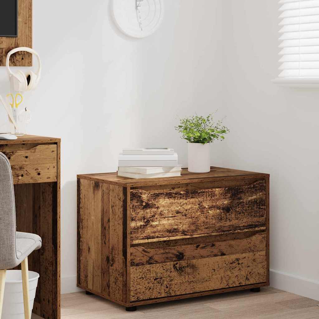 Opbergkast Oud Hout 80 x 48 x 57 cm Bewerkt hout is nu te koop bij PeponiXL, paradijselijk wonen!