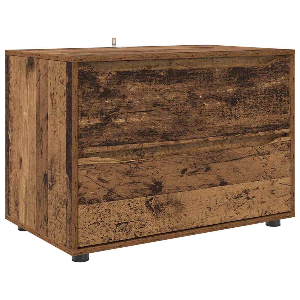 Opbergkast Oud Hout 80 x 48 x 57 cm Bewerkt hout is nu te koop bij PeponiXL, paradijselijk wonen!