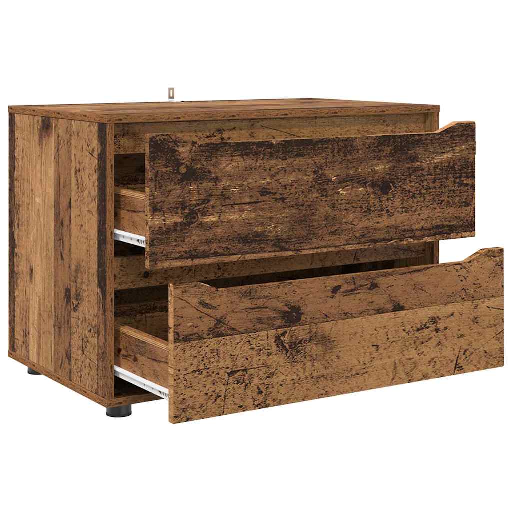 Opbergkast Oud Hout 80 x 48 x 57 cm Bewerkt hout is nu te koop bij PeponiXL, paradijselijk wonen!