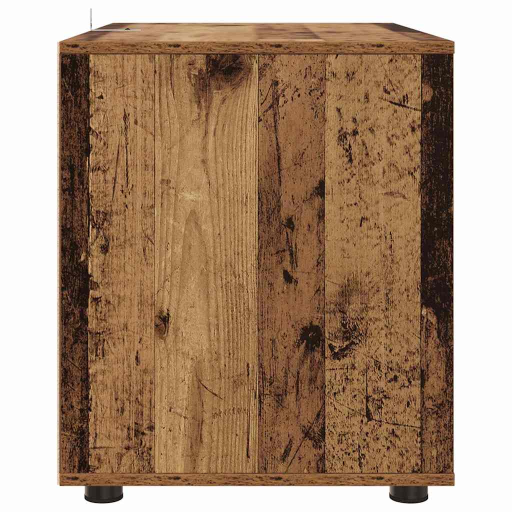 Opbergkast Oud Hout 80 x 48 x 57 cm Bewerkt hout is nu te koop bij PeponiXL, paradijselijk wonen!