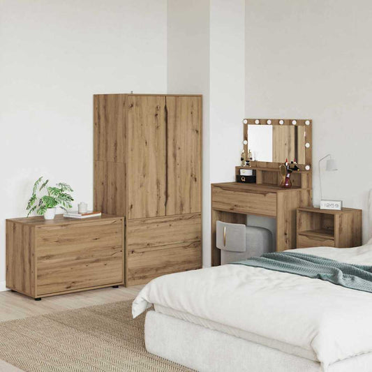 Opbergkast Artisan Eiken 80 x 48 x 57 cm Bewerkt hout is nu te koop bij PeponiXL, paradijselijk wonen!