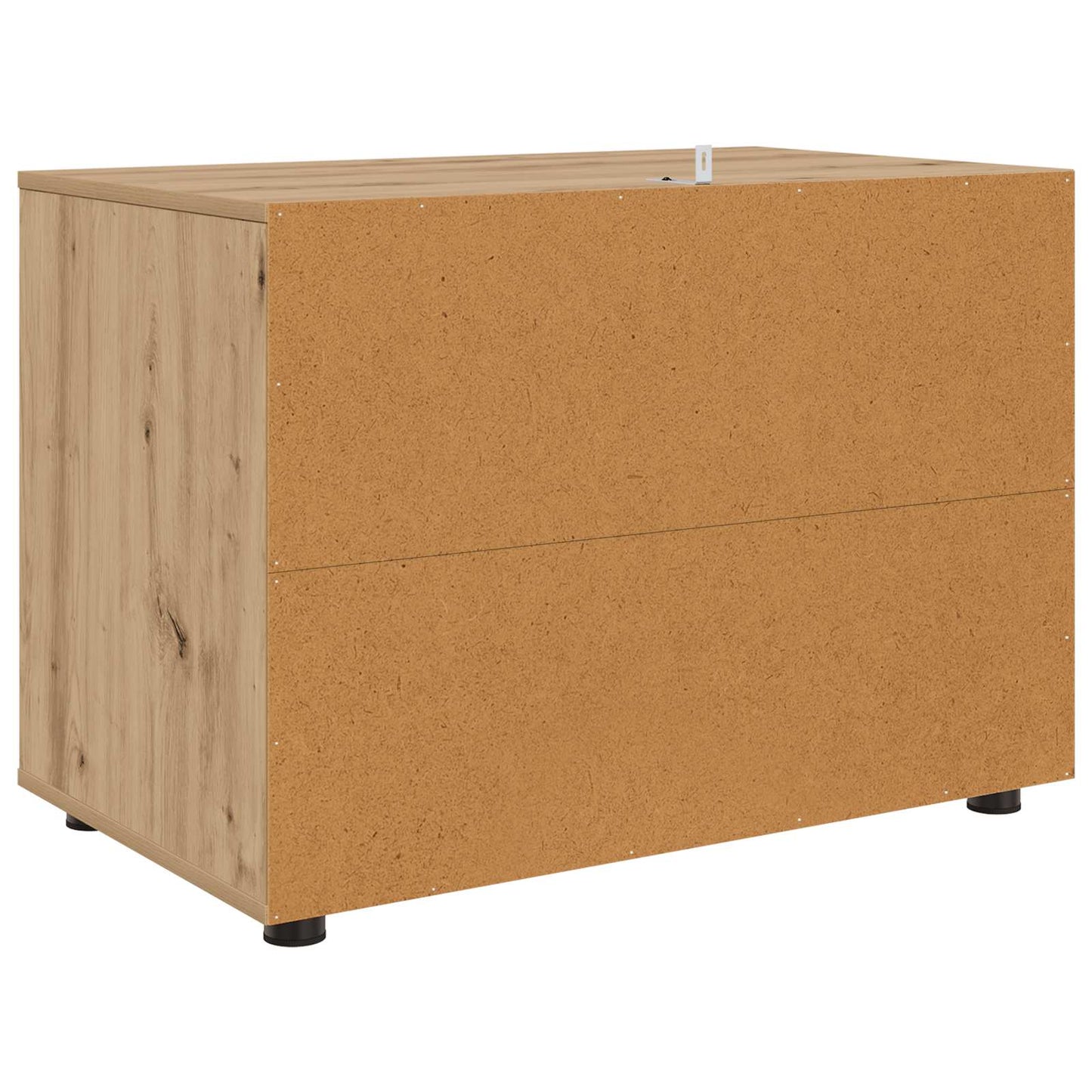 Opbergkast 80 x 48 x 57 cm Bewerkt hout Artisan Eiken