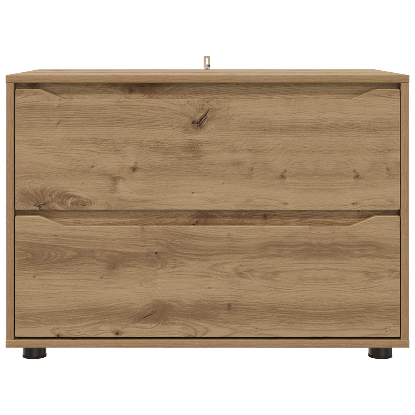 Opbergkast 80 x 48 x 57 cm Bewerkt hout Artisan Eiken