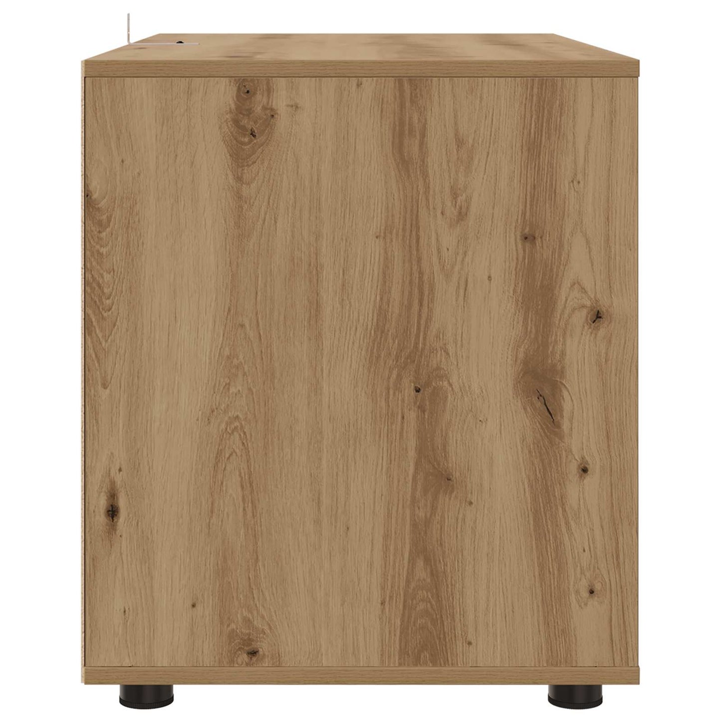 Opbergkast 80 x 48 x 57 cm Bewerkt hout Artisan Eiken