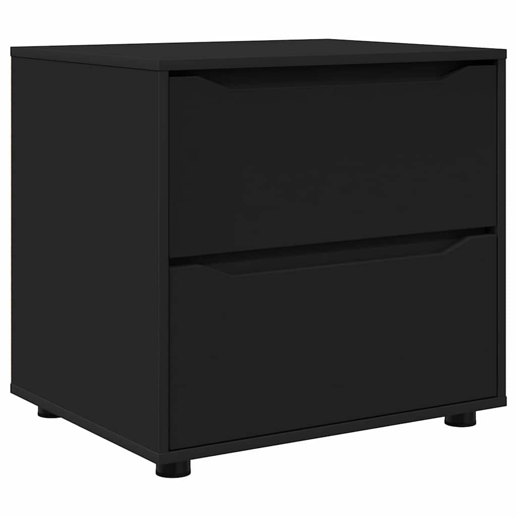 Opbergkast Zwart 60 x 48 x 57 cm Bewerkt hout is nu te koop bij PeponiXL, paradijselijk wonen!