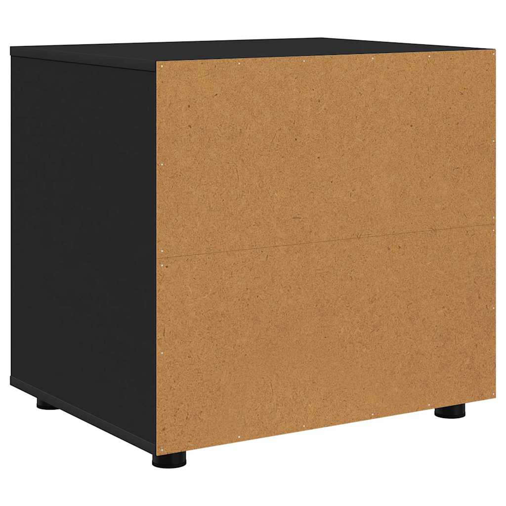 Opbergkast Zwart 60 x 48 x 57 cm Bewerkt hout is nu te koop bij PeponiXL, paradijselijk wonen!