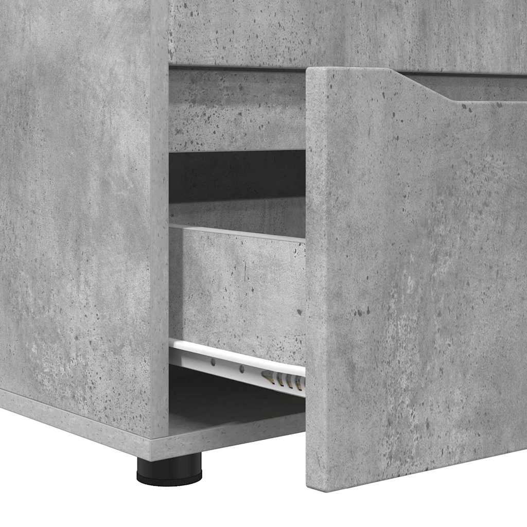 Opbergkast Beton Grijs 60 x 48 x 57 cm Bewerkt hout is nu te koop bij PeponiXL, paradijselijk wonen!