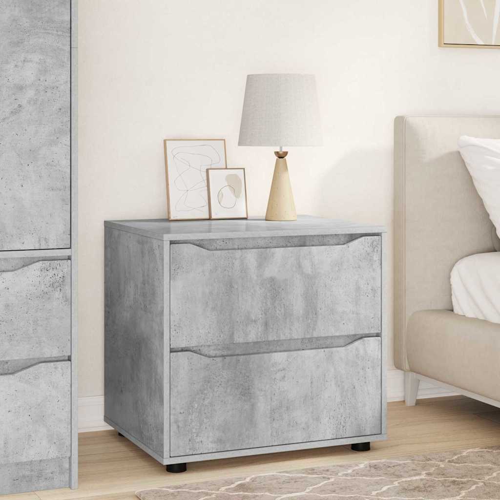 Opbergkast Beton Grijs 60 x 48 x 57 cm Bewerkt hout is nu te koop bij PeponiXL, paradijselijk wonen!