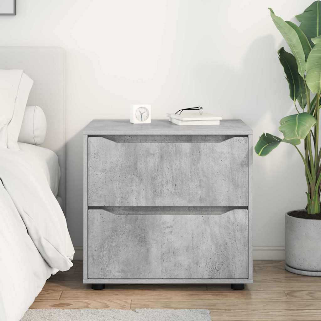 Opbergkast Beton Grijs 60 x 48 x 57 cm Bewerkt hout is nu te koop bij PeponiXL, paradijselijk wonen!
