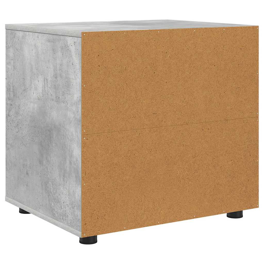 Opbergkast Beton Grijs 60 x 48 x 57 cm Bewerkt hout is nu te koop bij PeponiXL, paradijselijk wonen!