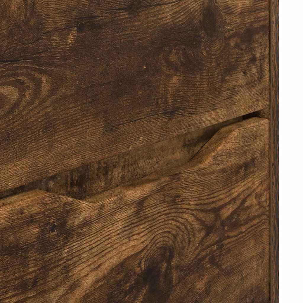 Opbergkast Gerookt eiken 60 x 48 x 57 cm Bewerkt hout is nu te koop bij PeponiXL, paradijselijk wonen!