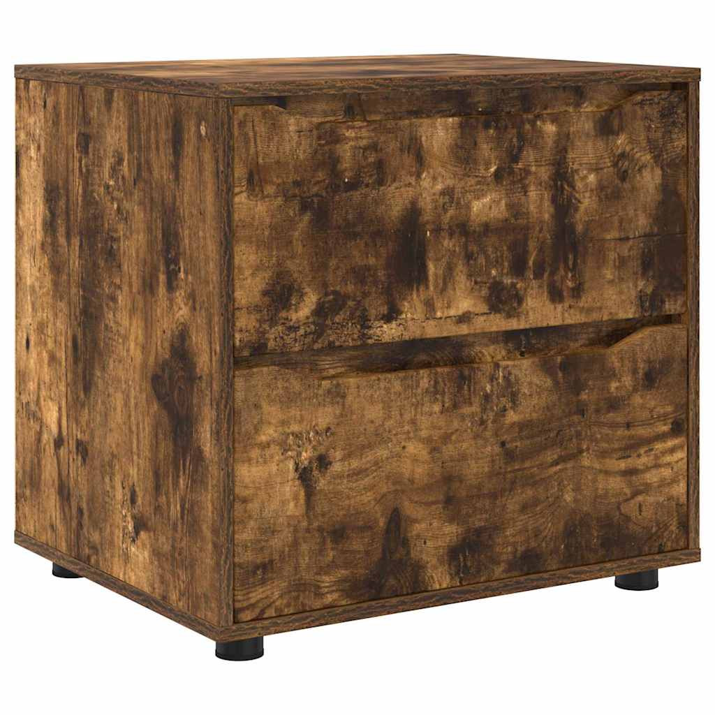 Opbergkast Gerookt eiken 60 x 48 x 57 cm Bewerkt hout is nu te koop bij PeponiXL, paradijselijk wonen!