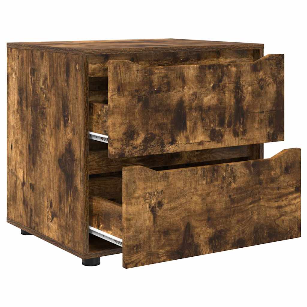 Opbergkast Gerookt eiken 60 x 48 x 57 cm Bewerkt hout is nu te koop bij PeponiXL, paradijselijk wonen!