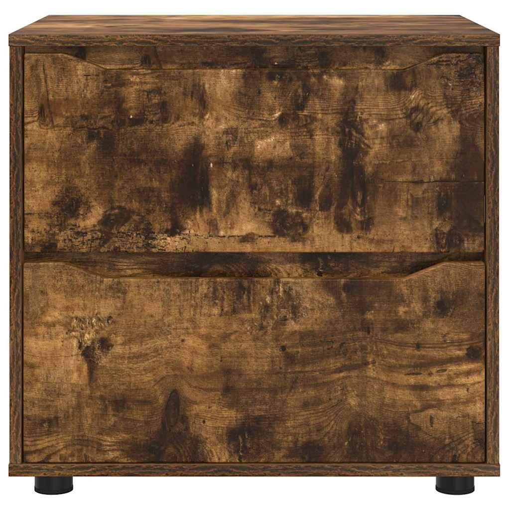 Opbergkast Gerookt eiken 60 x 48 x 57 cm Bewerkt hout is nu te koop bij PeponiXL, paradijselijk wonen!