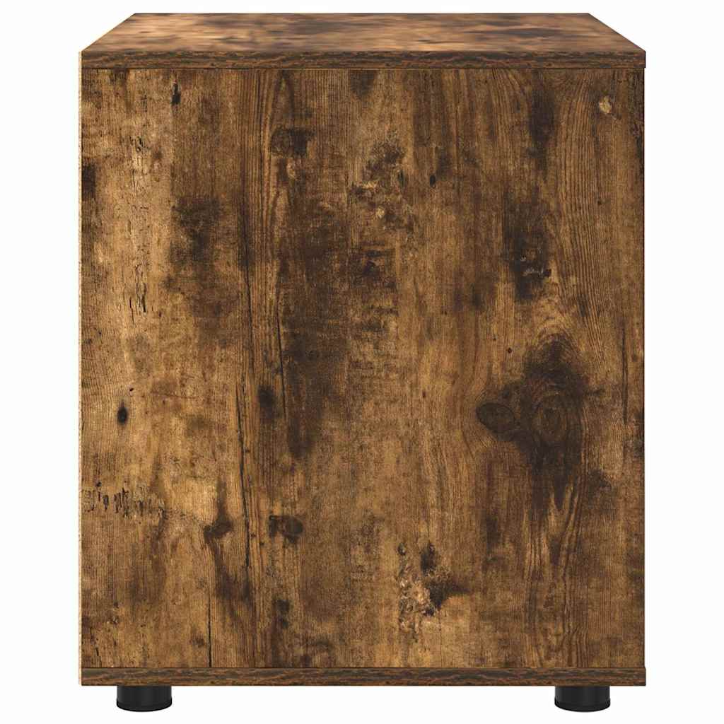 Opbergkast Gerookt eiken 60 x 48 x 57 cm Bewerkt hout is nu te koop bij PeponiXL, paradijselijk wonen!