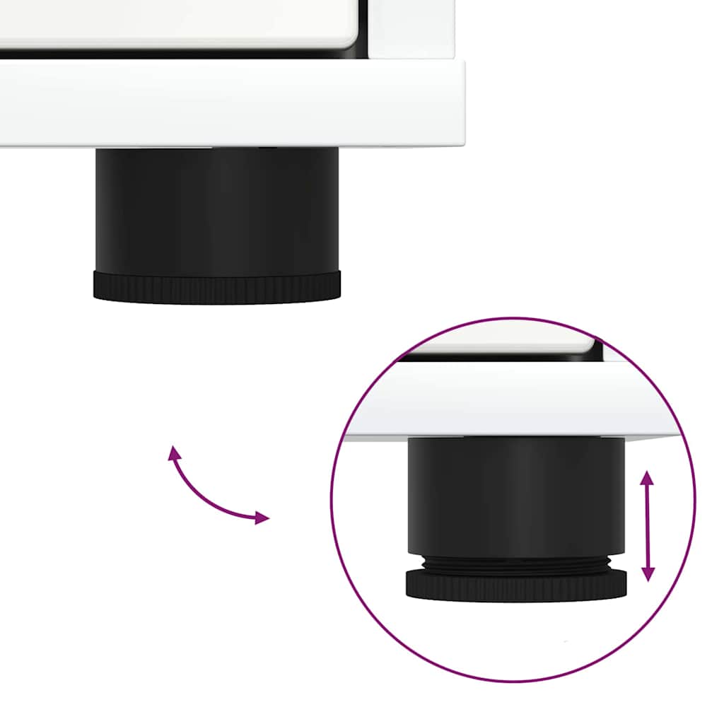 Opbergkast Wit 40 x 48 x 57 cm Bewerkt hout is nu te koop bij PeponiXL, paradijselijk wonen!