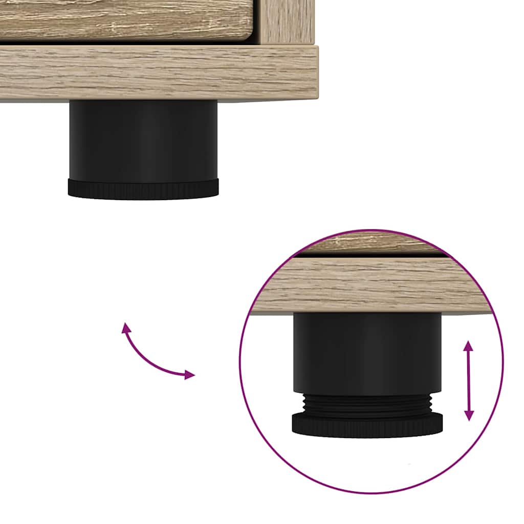 Opbergkast Sonoma Eiken 40 x 48 x 57 cm Bewerkt hout is nu te koop bij PeponiXL, paradijselijk wonen!