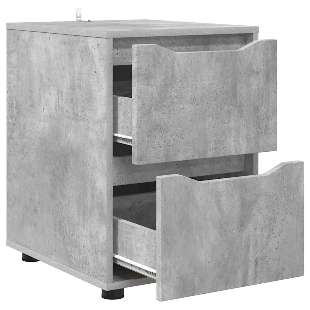 Opbergkast Beton Grijs 40 x 48 x 57 cm Bewerkt hout is nu te koop bij PeponiXL, paradijselijk wonen!