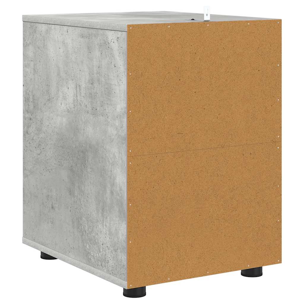 Opbergkast Beton Grijs 40 x 48 x 57 cm Bewerkt hout is nu te koop bij PeponiXL, paradijselijk wonen!