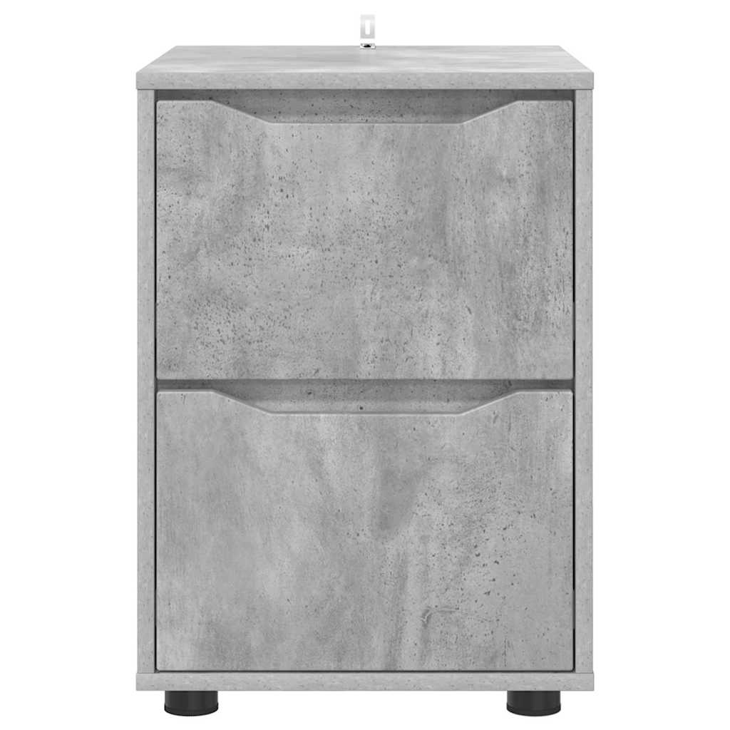 Opbergkast Beton Grijs 40 x 48 x 57 cm Bewerkt hout is nu te koop bij PeponiXL, paradijselijk wonen!