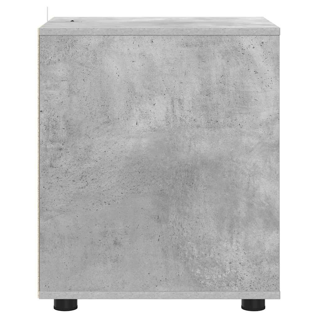 Opbergkast Beton Grijs 40 x 48 x 57 cm Bewerkt hout is nu te koop bij PeponiXL, paradijselijk wonen!