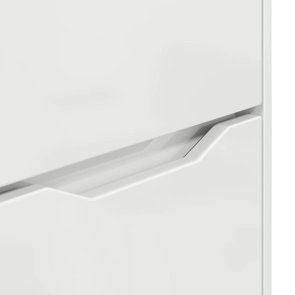 Opbergkast Hoogglans wit 40 x 48 x 57 cm Bewerkt hout is nu te koop bij PeponiXL, paradijselijk wonen!